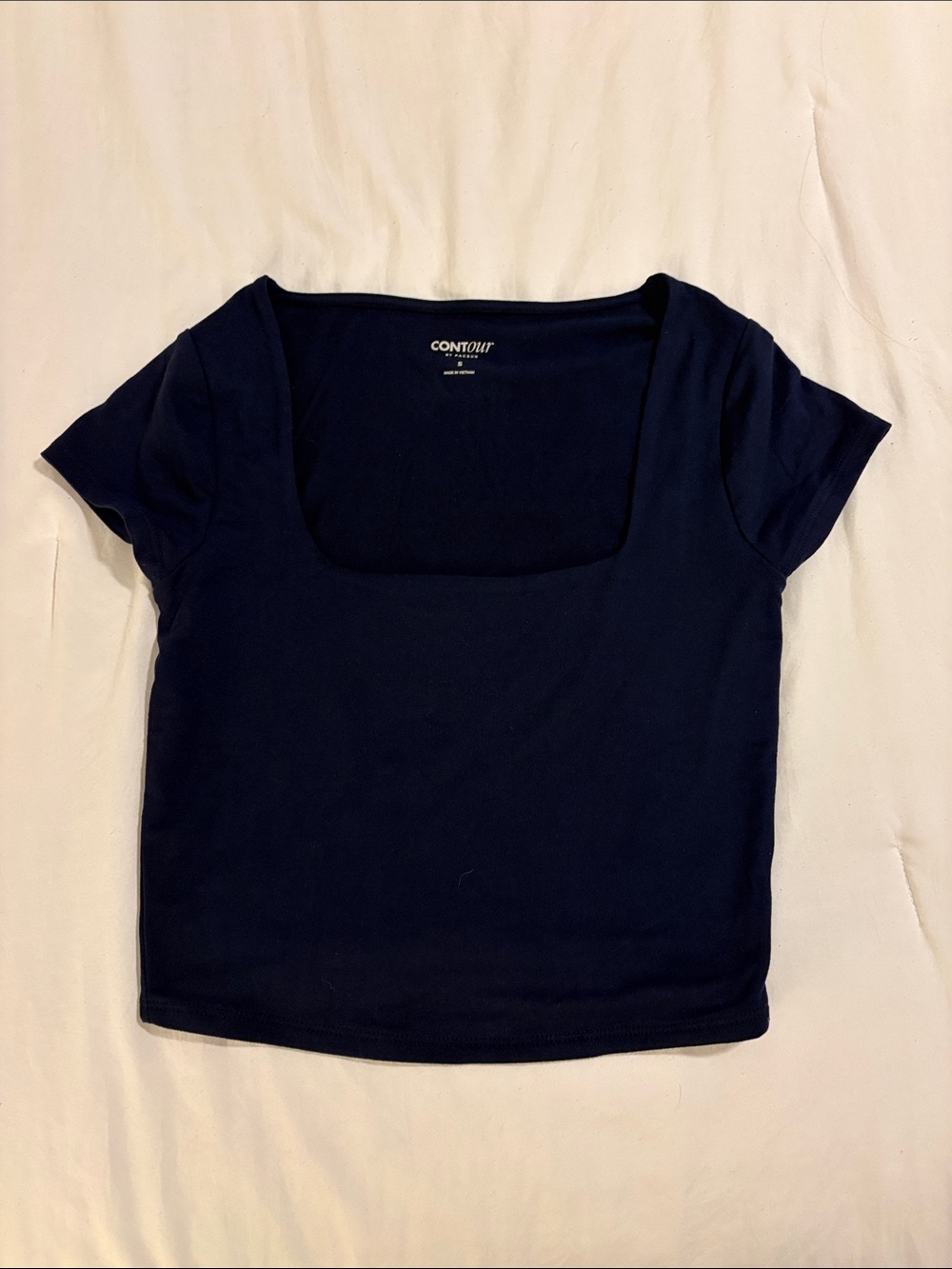 PacSun Navy Square Neck Crop Top